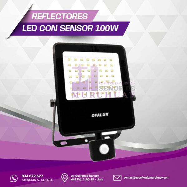 REFLECTOR LED CON SENSOR 100W - Imagen 2